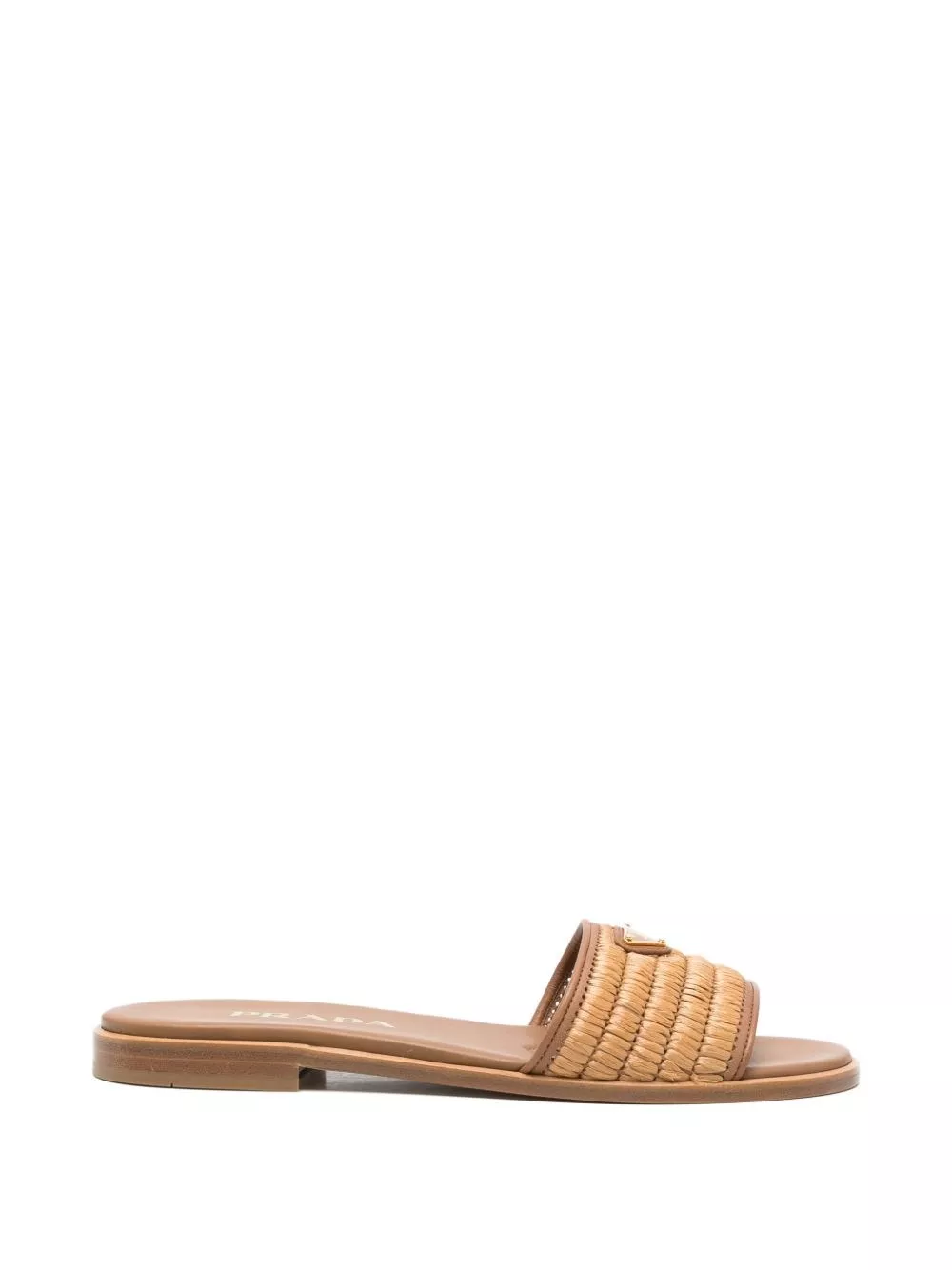 Prada Sandali piatti in paglia