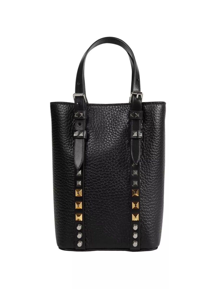 Valentino Garavani Borsa mini in pelle Rockstud, view 2