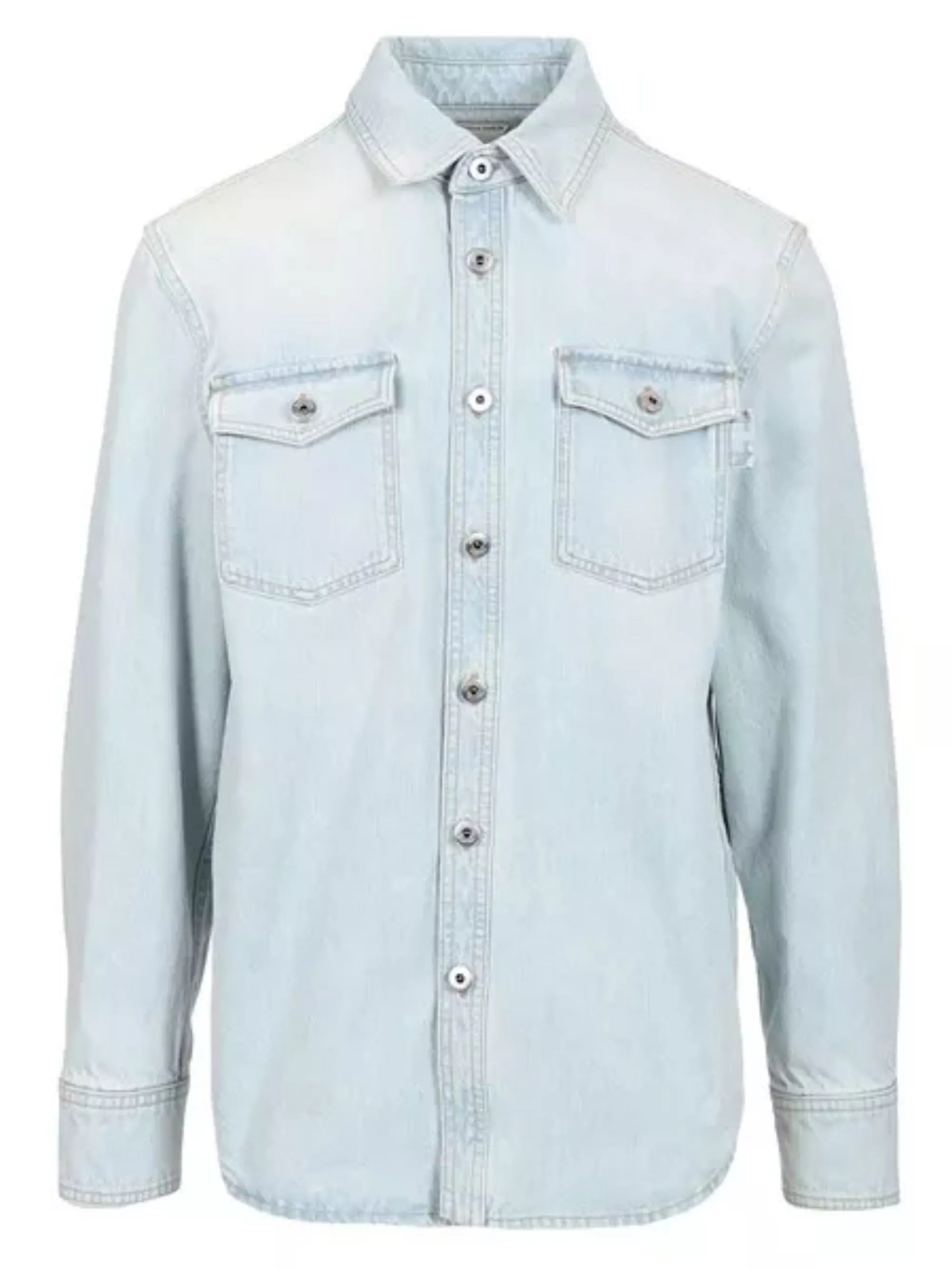 Bottega Veneta Camicia overshirt in denim Extra Bleach