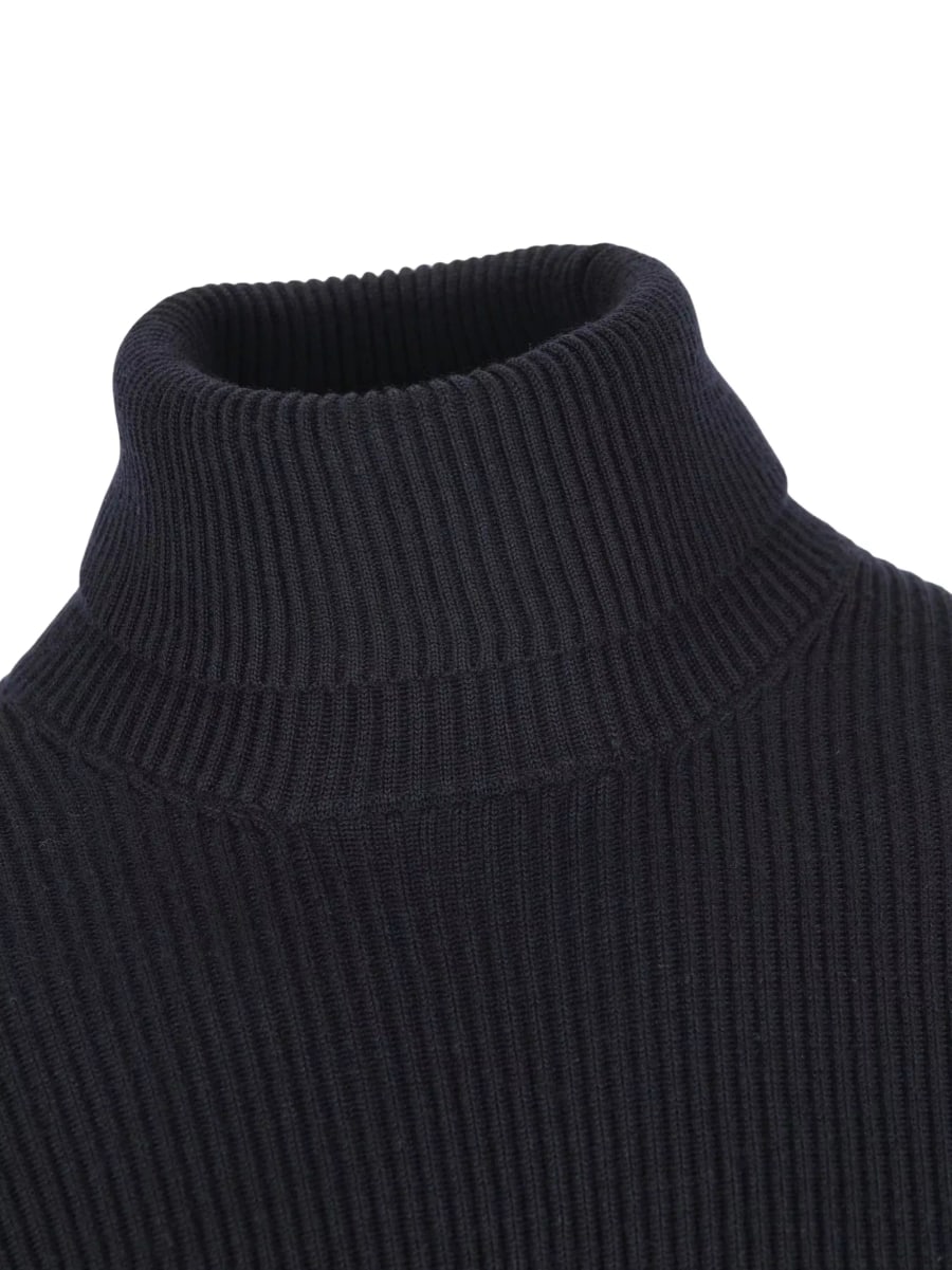 Stone Island Maglione a collo alto a coste, view 3