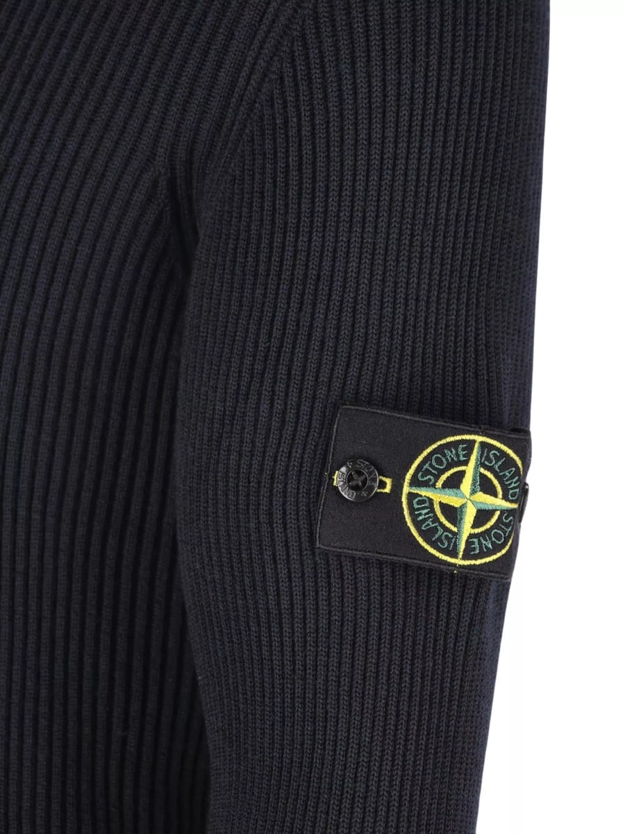 Stone Island Maglione a collo alto a coste, view 4