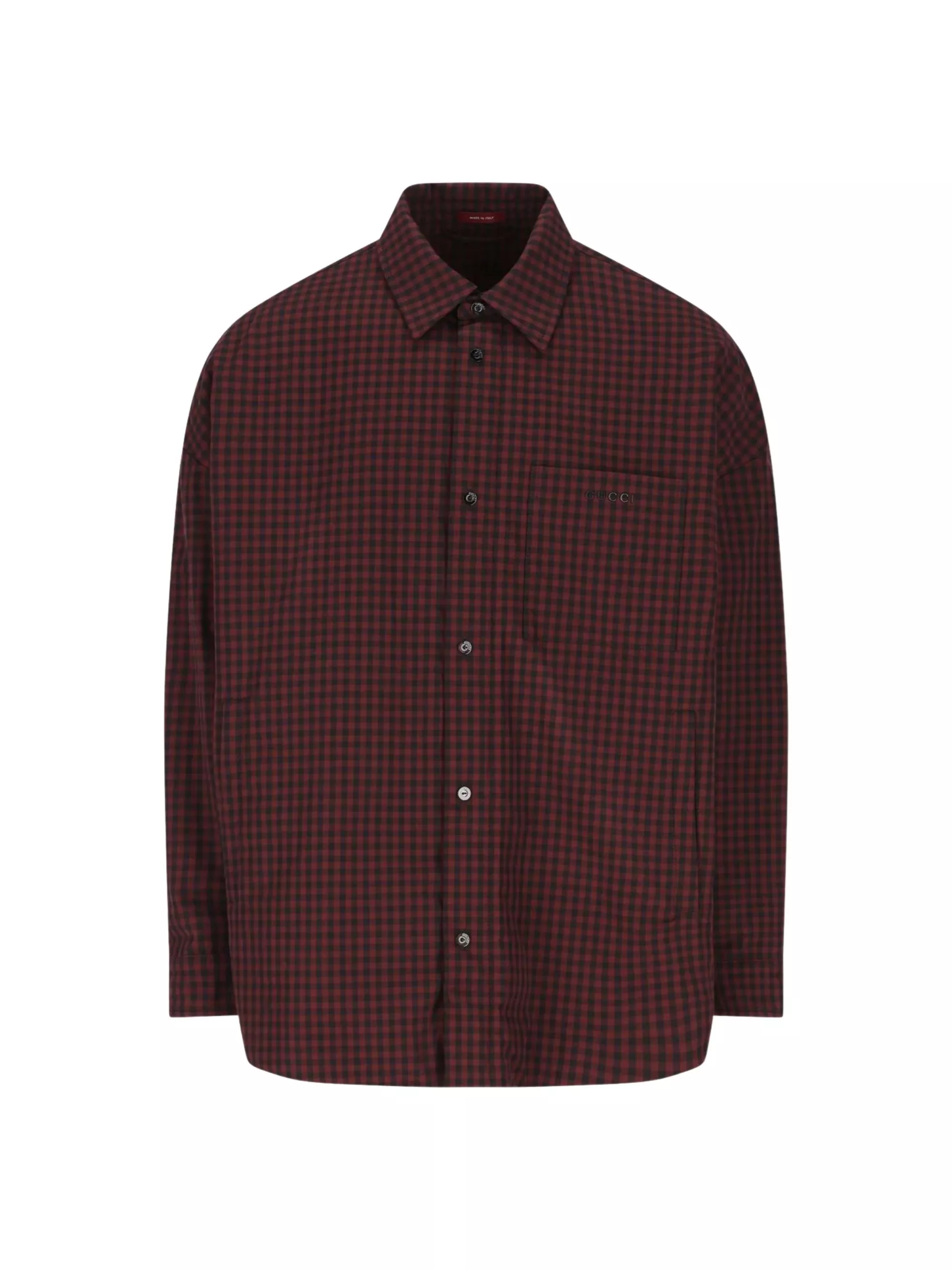 Gucci Giacca imbottita in cotone a quadri