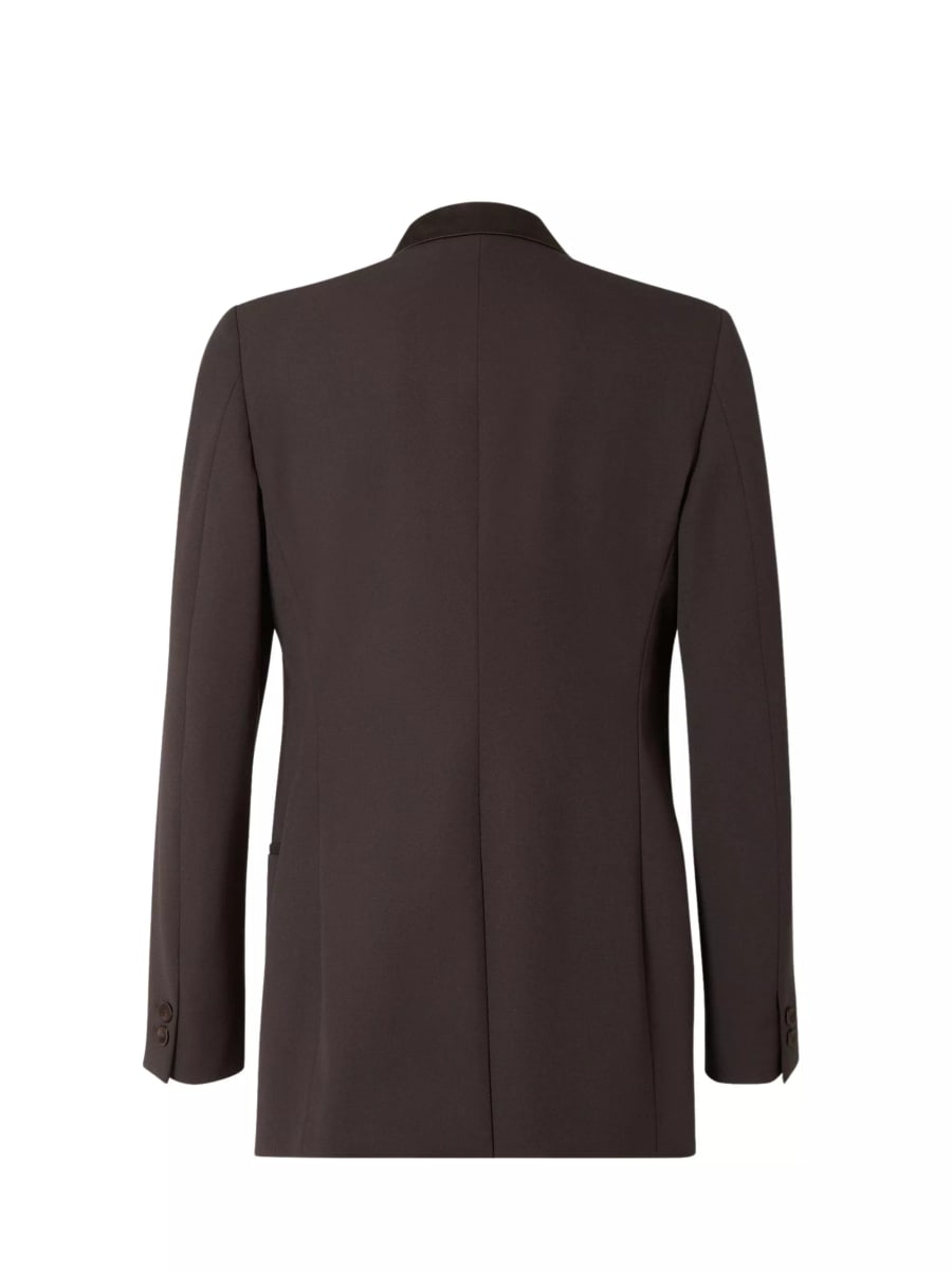 Fendi Blazer monopetto in crêpe di lana, view 2