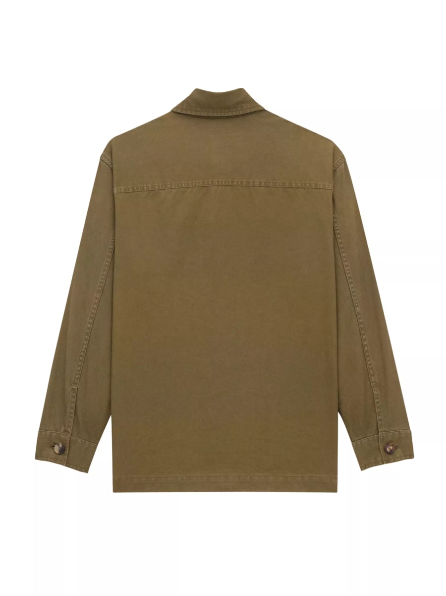 Saint Laurent Camicia overshirt in cotone, view 2