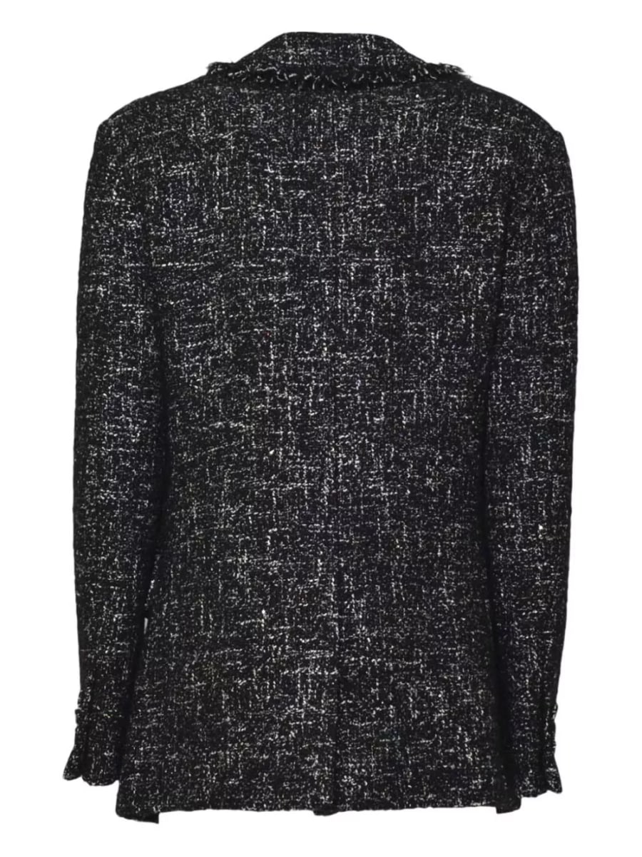 Msgm Blazer con bordo frangiato, view 2