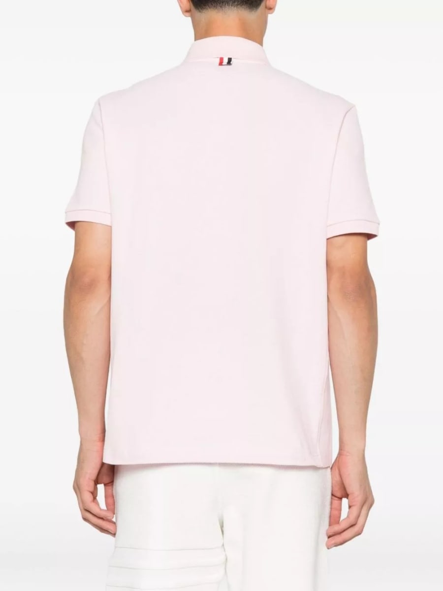 Thom Browne la polo in cotone, view 2