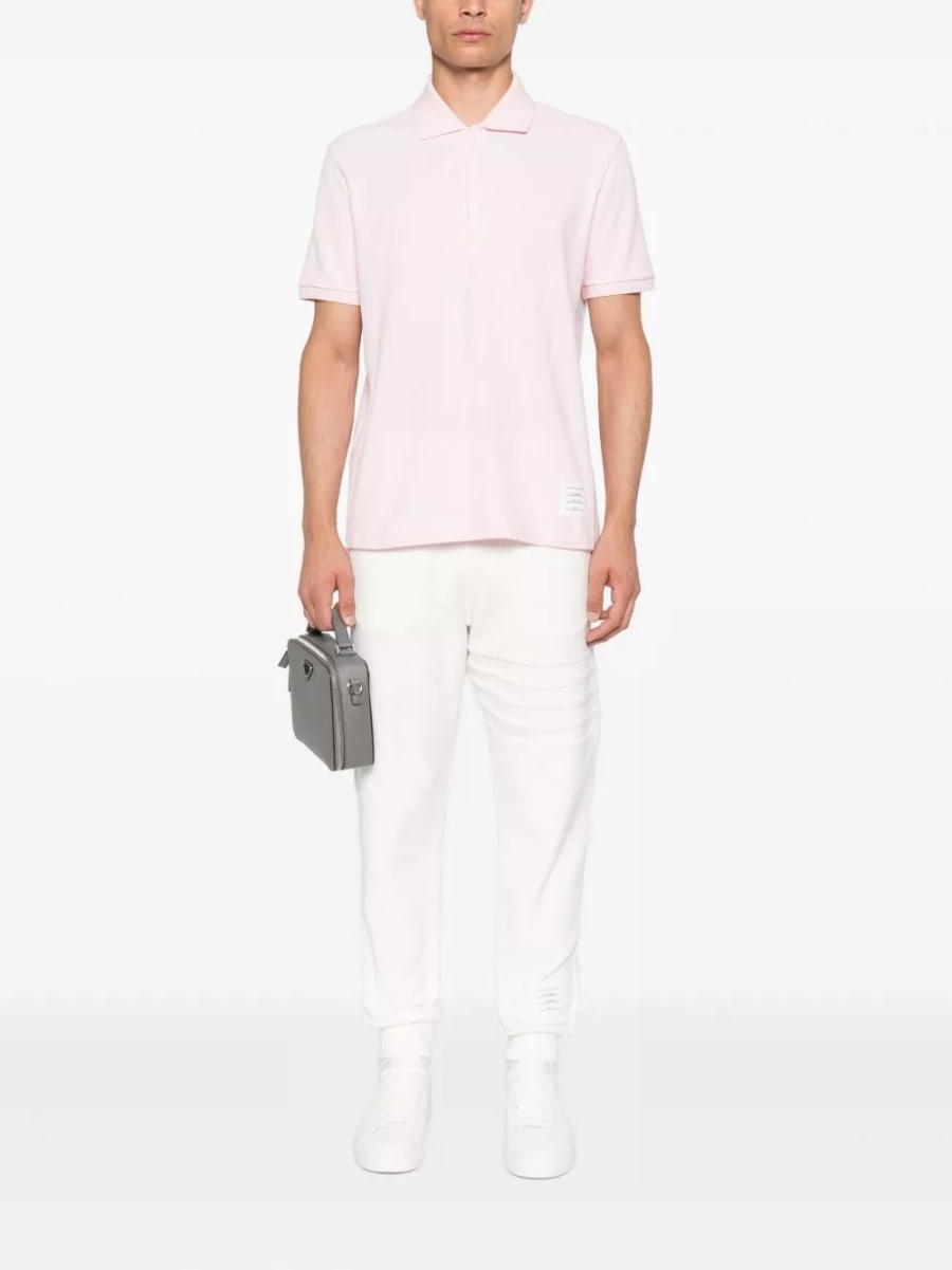 Thom Browne la polo in cotone, view 3
