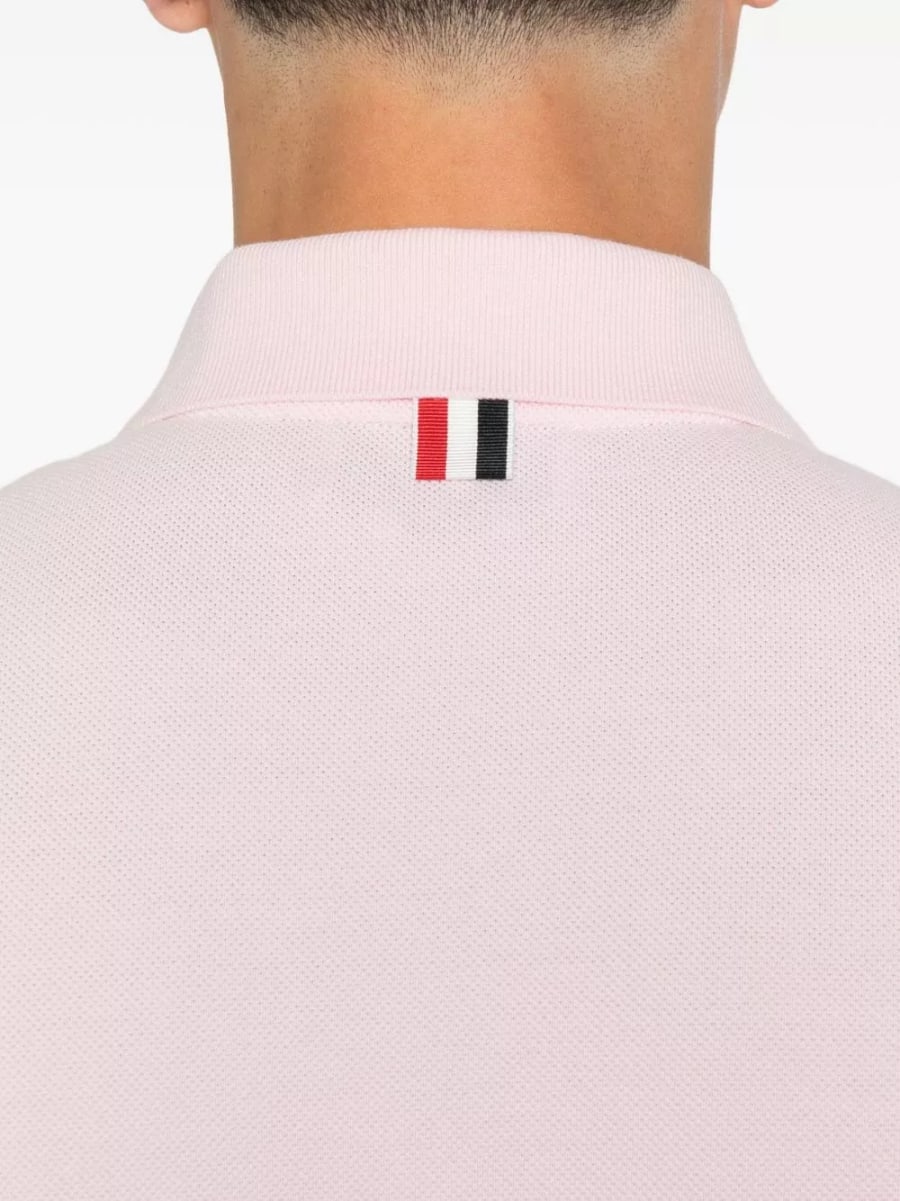 Thom Browne la polo in cotone, view 4