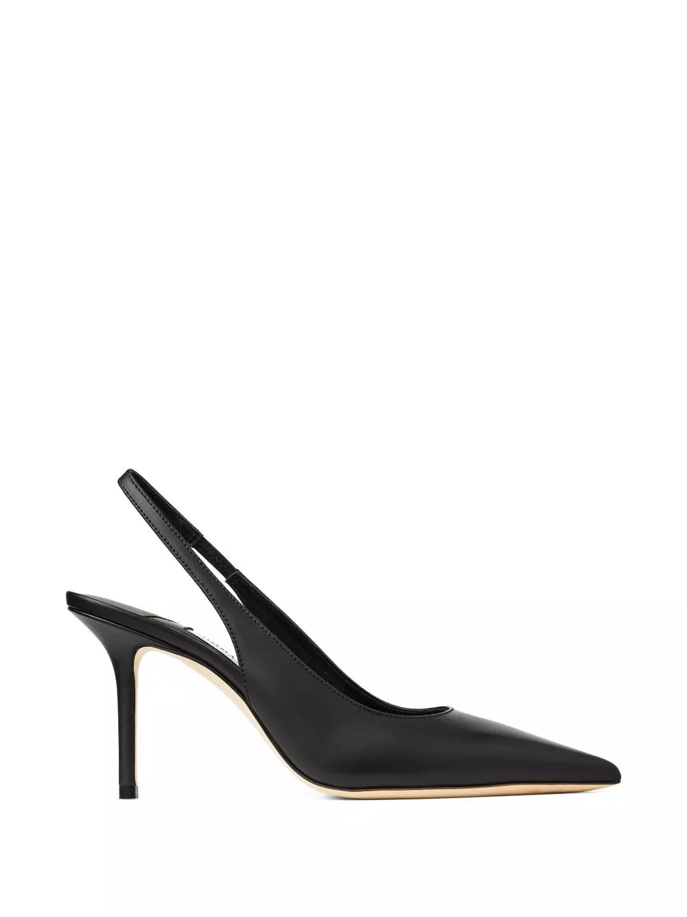 Jimmy Choo Love Slipper in pelle con tacco a rocchetto