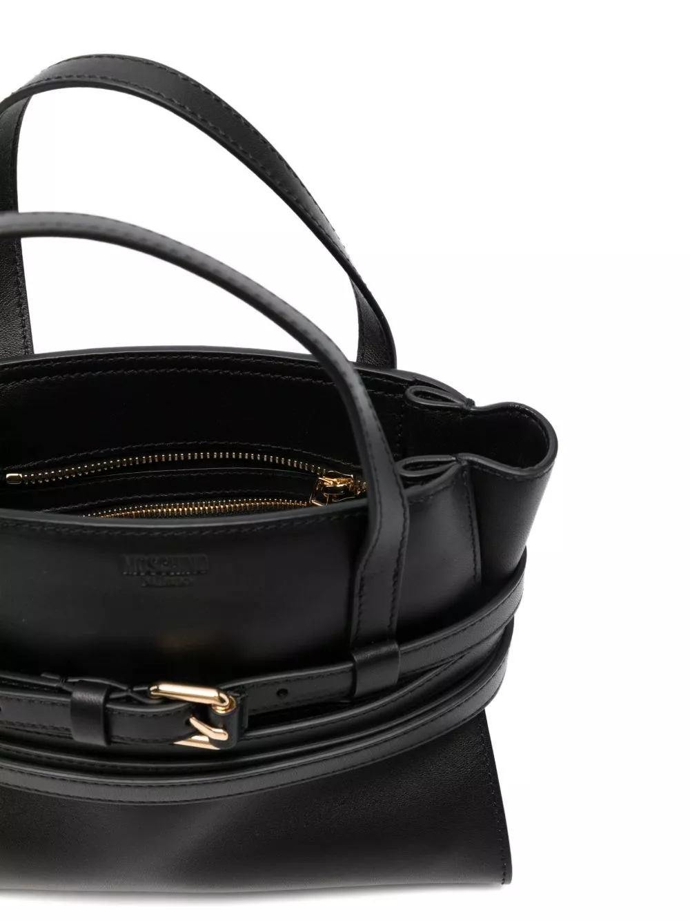 Moschino Borsa a mano in pelle Tie Me, view 2