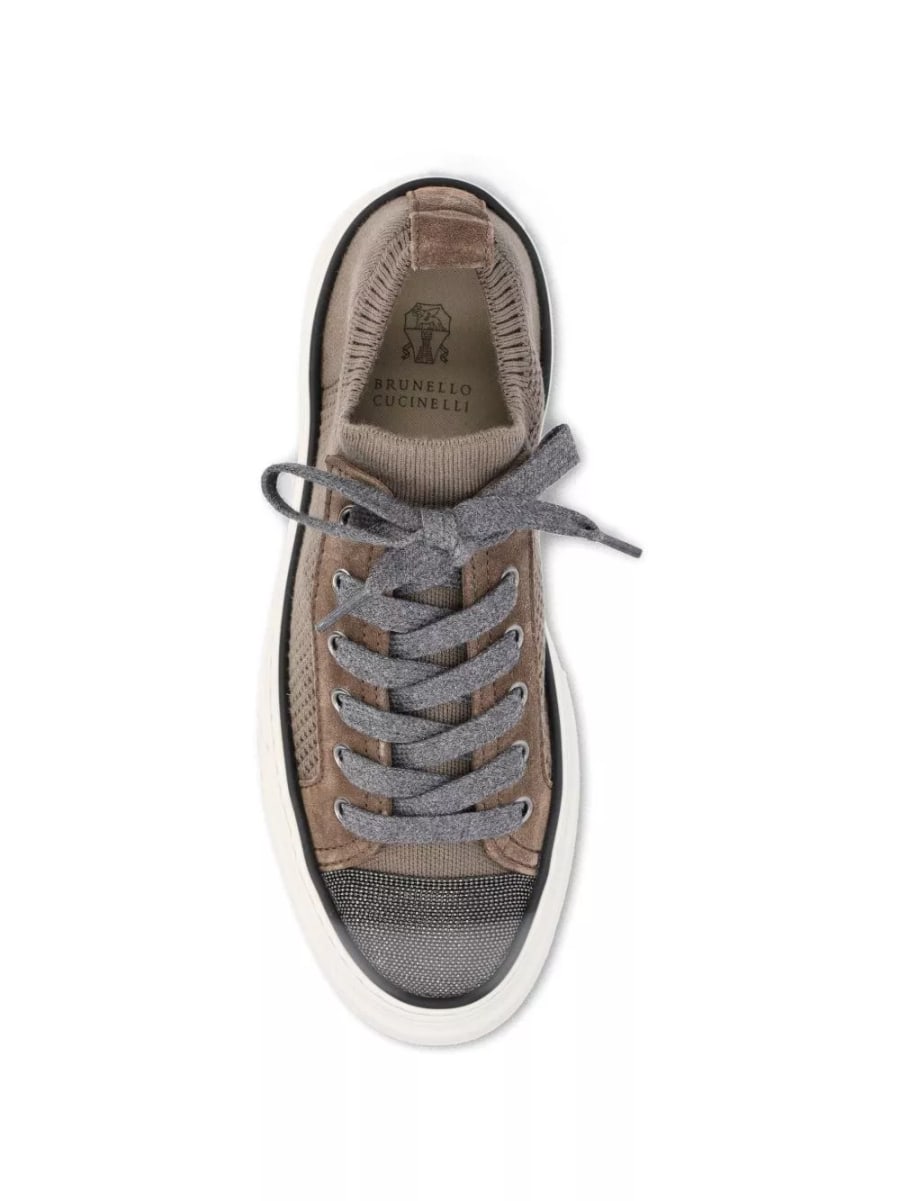 Brunello Cucinelli Sneakers in pelle, view 4