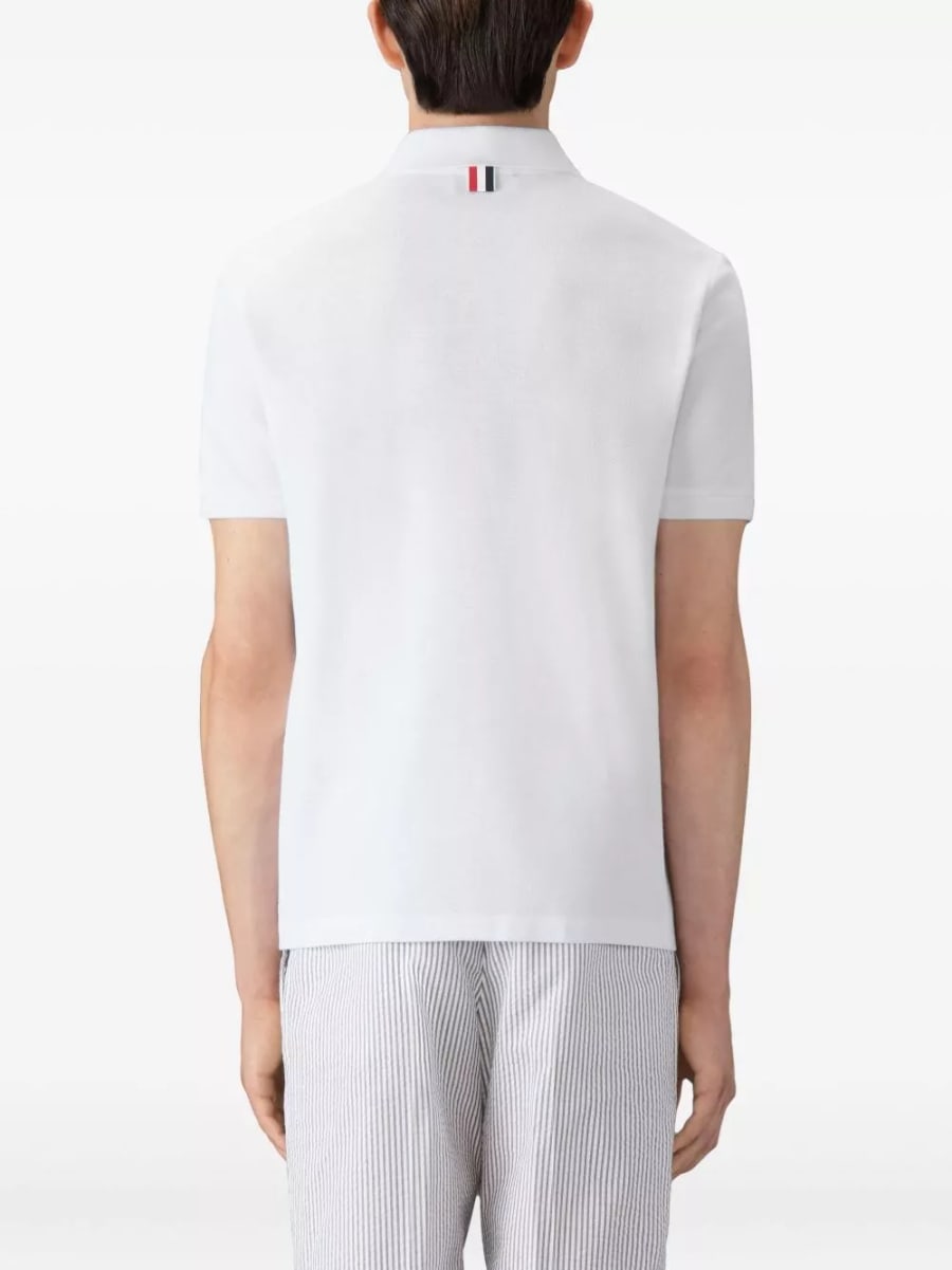 Thom Browne la polo in cotone, view 3