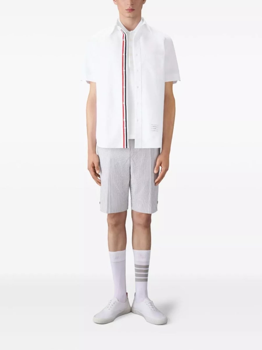 Thom Browne la polo in cotone, view 5