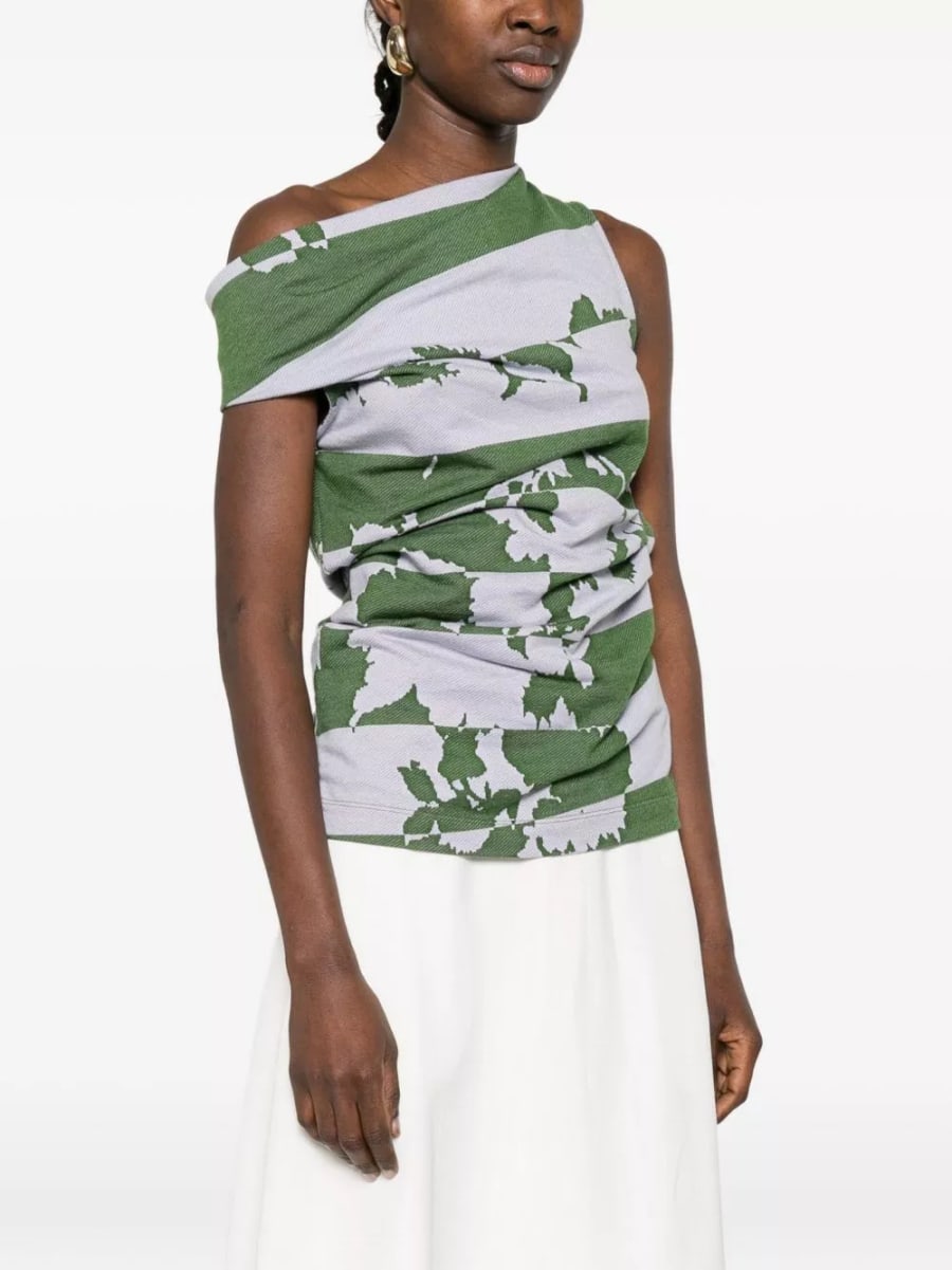 Dries Van Noten Top in cotone Hunray, view 2