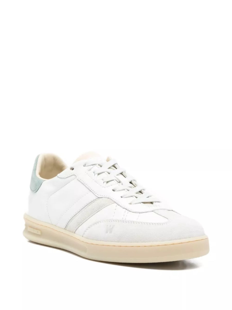 Woolrich Sneakers in pelle Double U, view 4