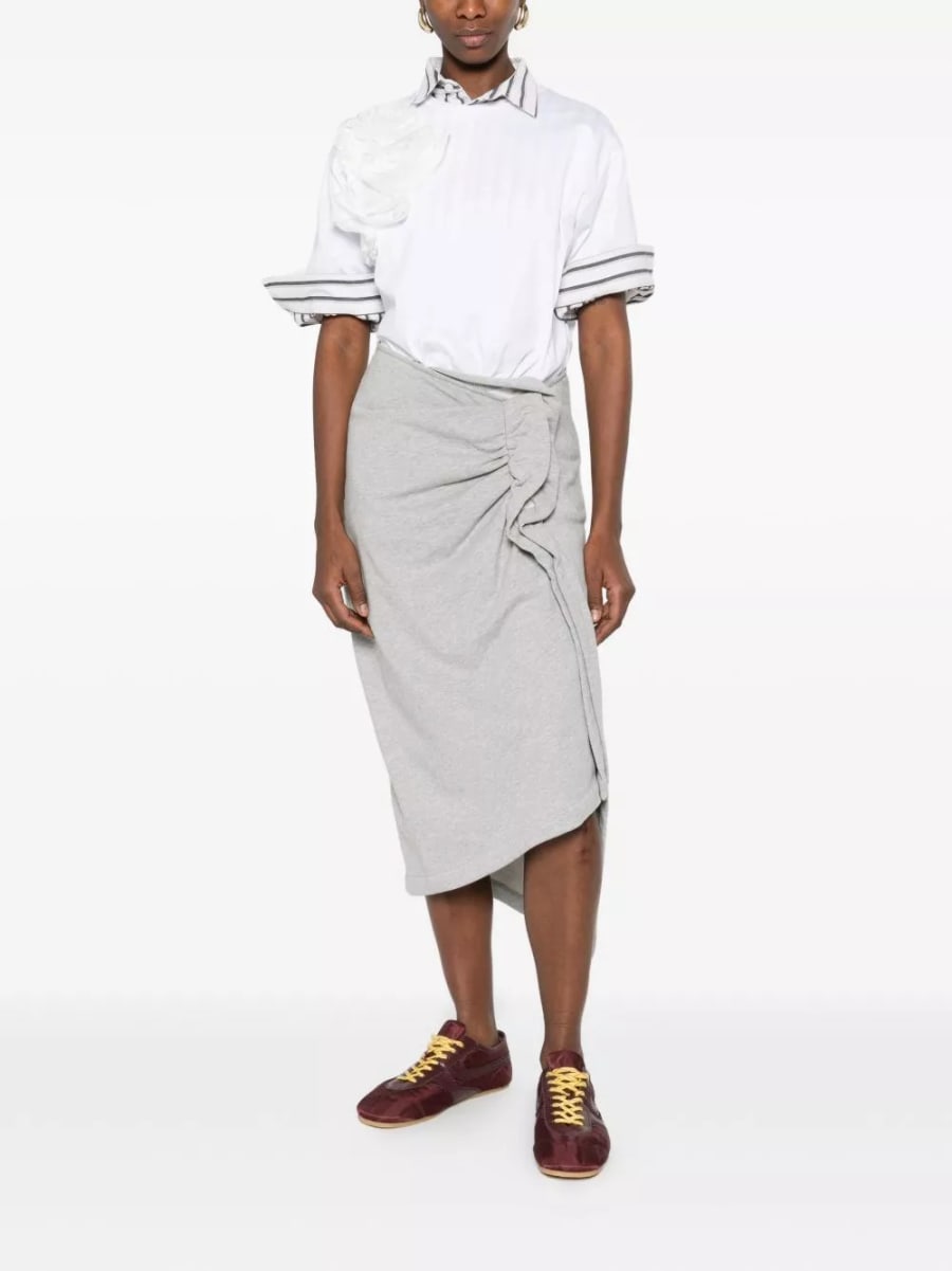 Dries Van Noten Gonna in cotone Hanam, view 5