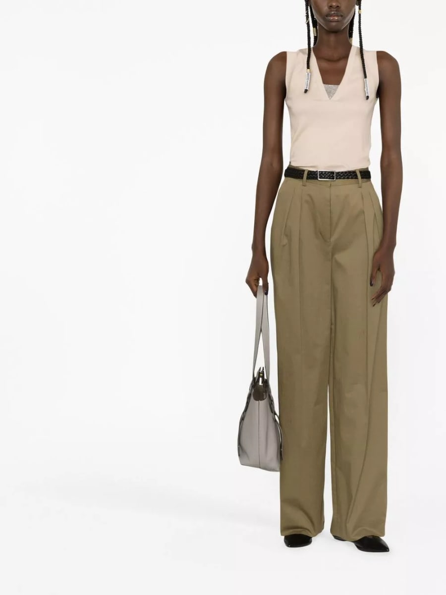Brunello Cucinelli Top in cotone, view 2
