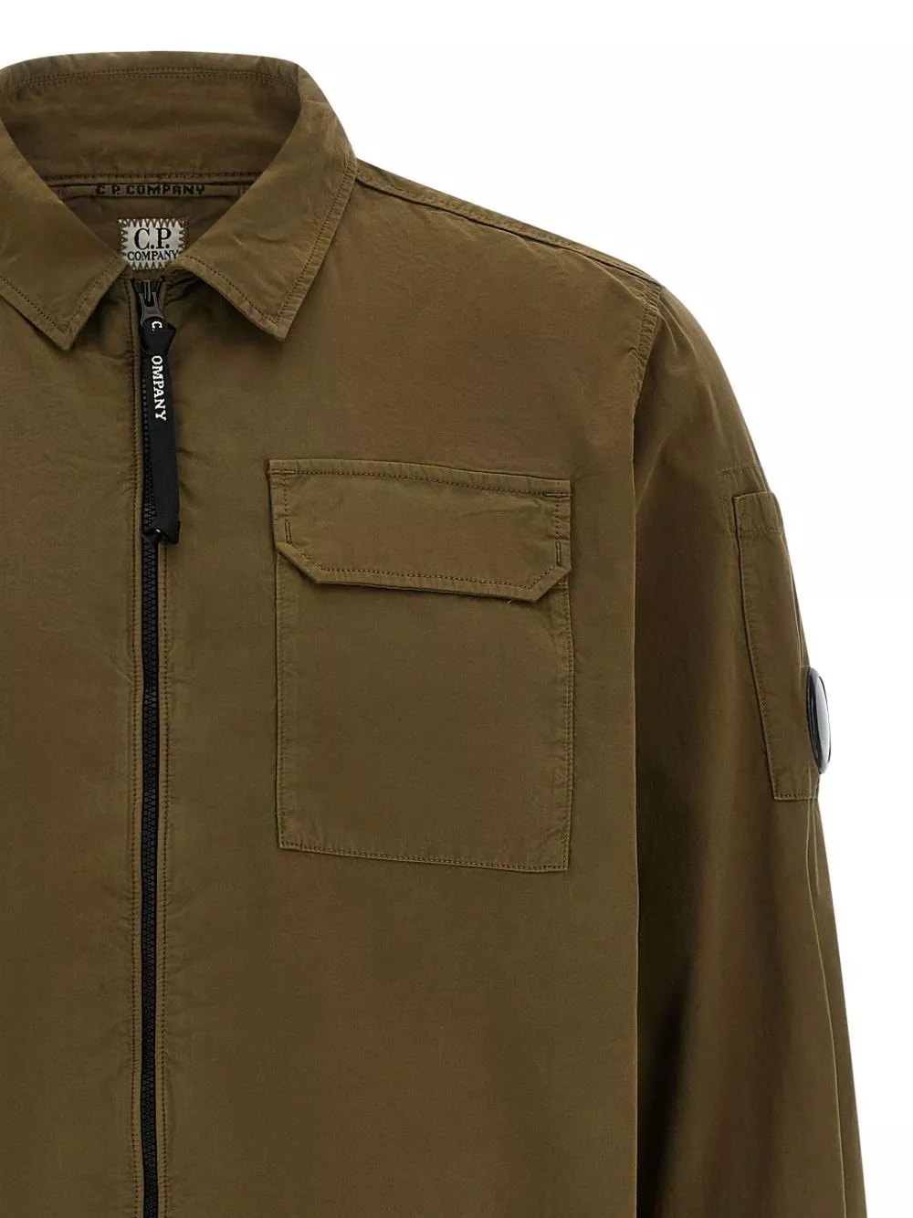 C.P. Company Camicia overshirt in cotone biologico, view 2