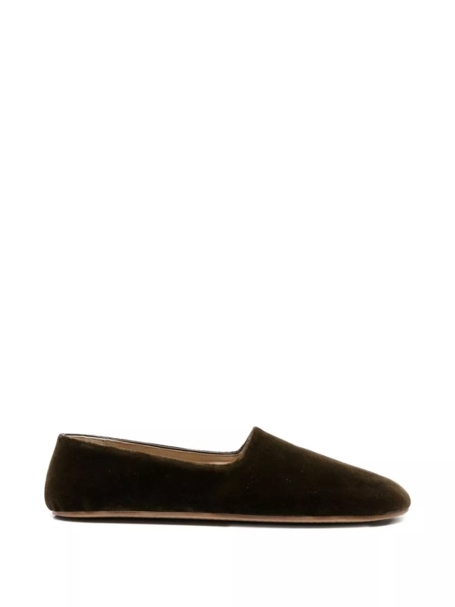 The Row Slipper in velluto Ponti