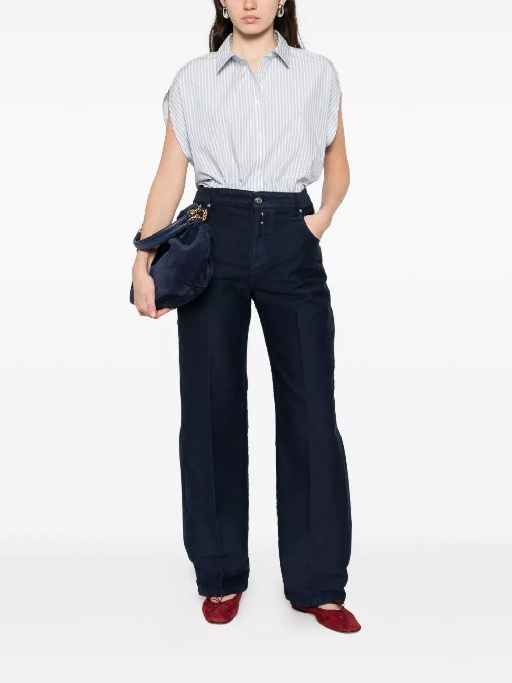 Woolrich Camicia in cotone a righe, view 2