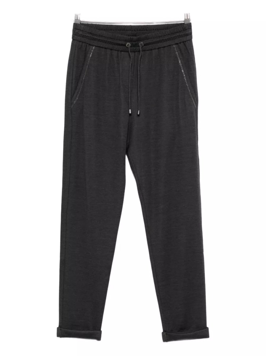 Brunello Cucinelli Pantaloni in cotone e seta