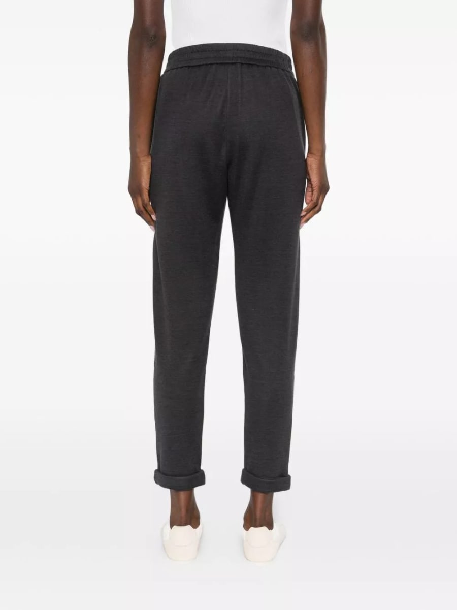 Brunello Cucinelli Pantaloni in cotone e seta, view 4