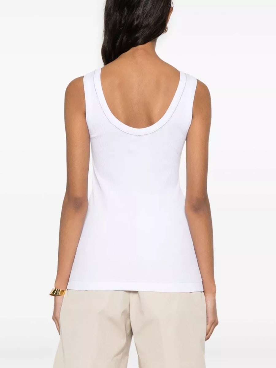 Brunello Cucinelli Top in cotone, view 2