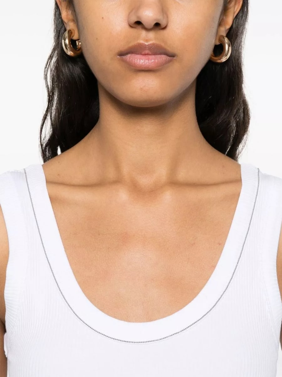 Brunello Cucinelli Top in cotone, view 4