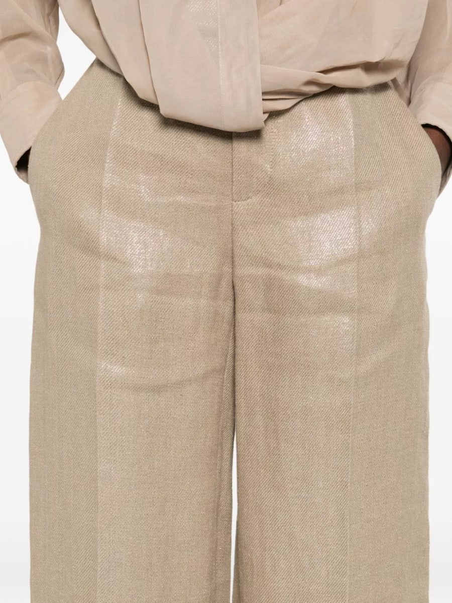 Brunello Cucinelli Pantaloni in Lino, view 3