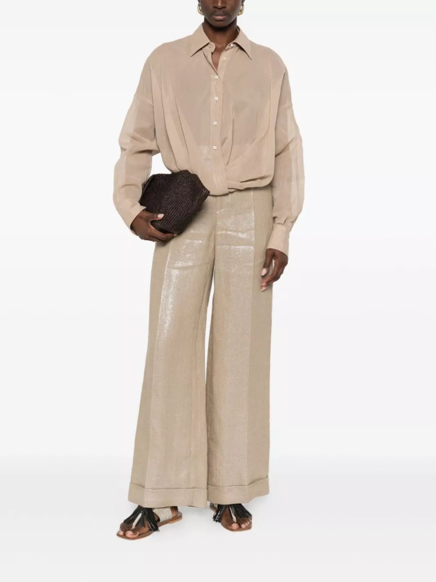Brunello Cucinelli Pantaloni in Lino, view 5
