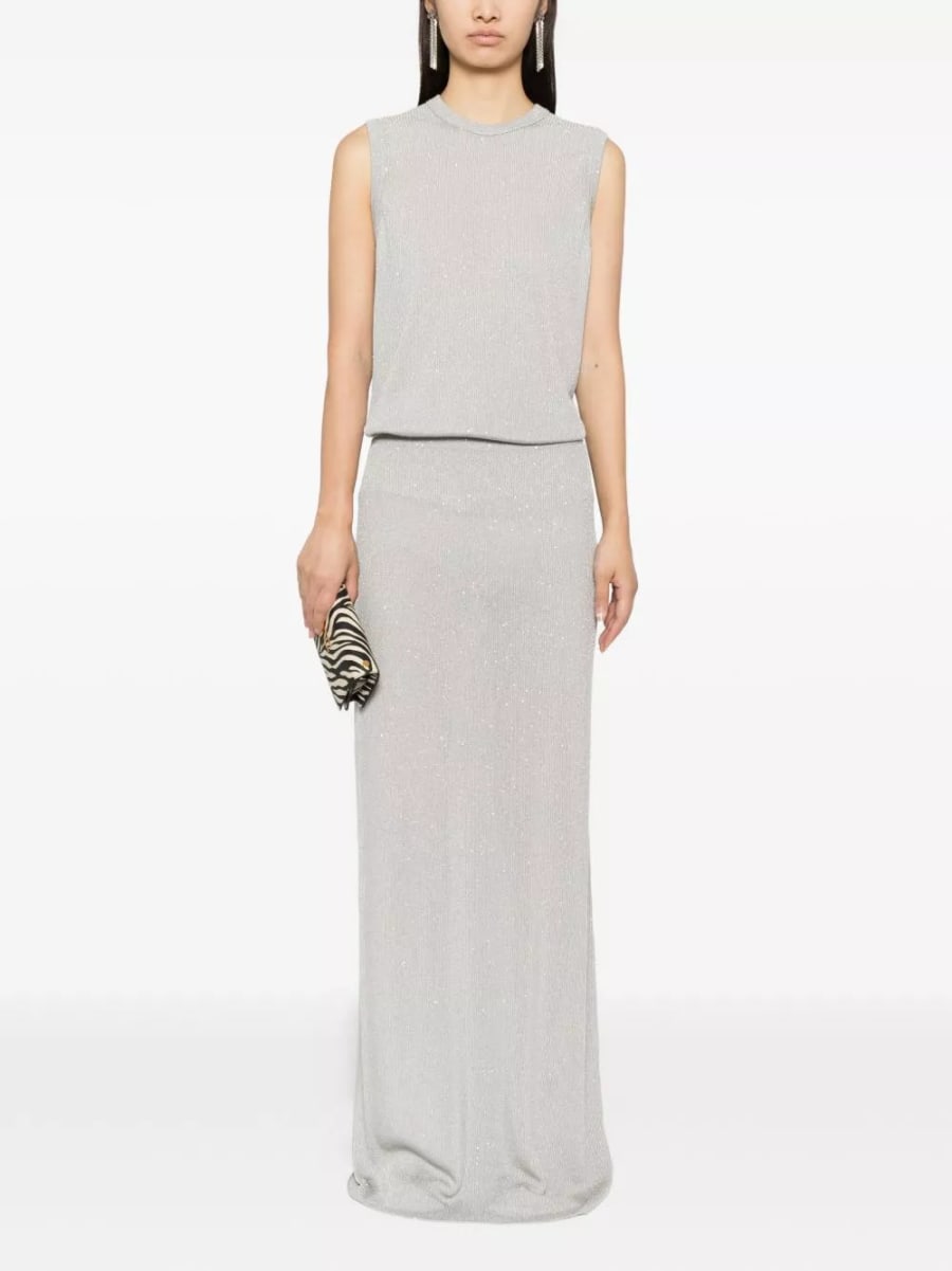 Tom Ford Gonna lunga in paillettes, view 3