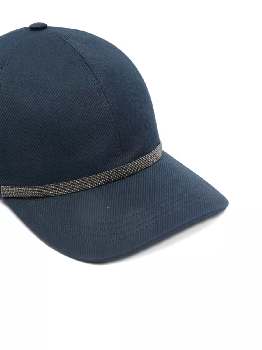 Brunello Cucinelli Cappello baseball in cotone, view 3