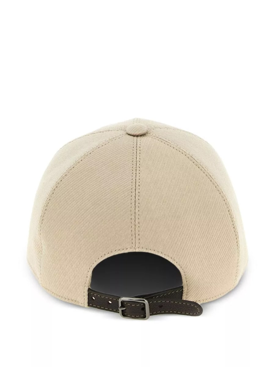 Brunello Cucinelli Cappello baseball in cotone, view 3