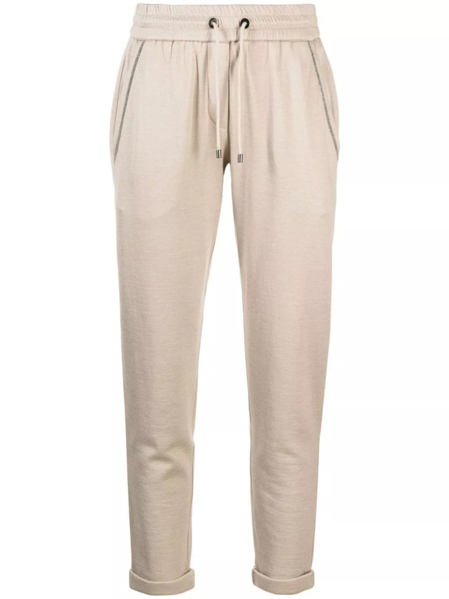 Brunello Cucinelli Pantaloni in cotone e seta