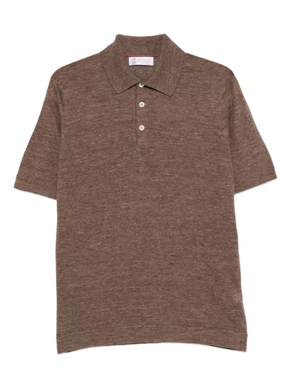 Brunello Cucinelli la polo in misto lino e cotone