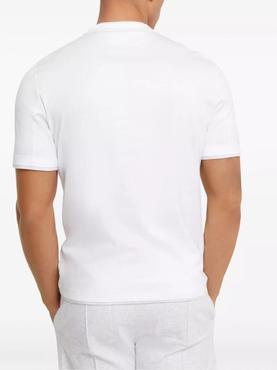 Brunello Cucinelli T-shirt in cotone, view 2