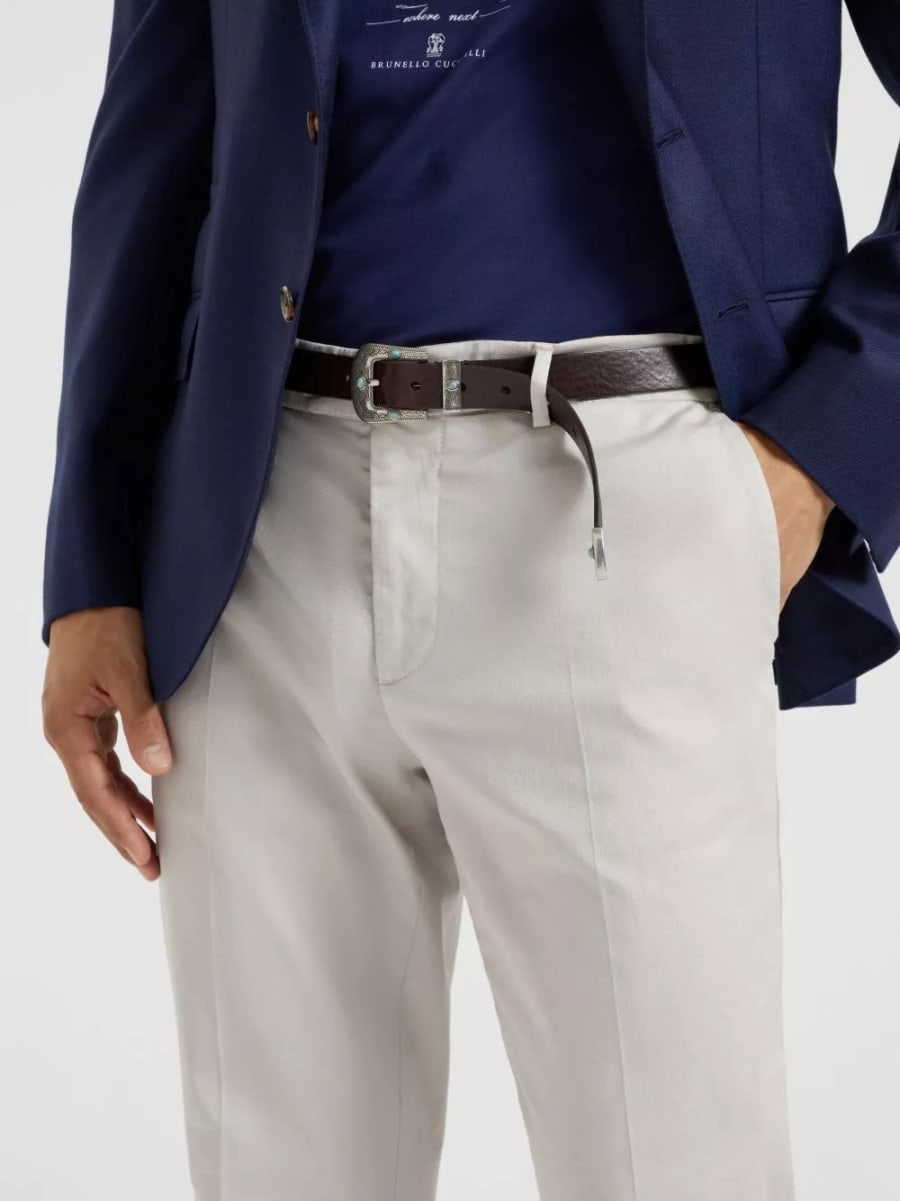 Brunello Cucinelli Pantaloni in cotone, view 2
