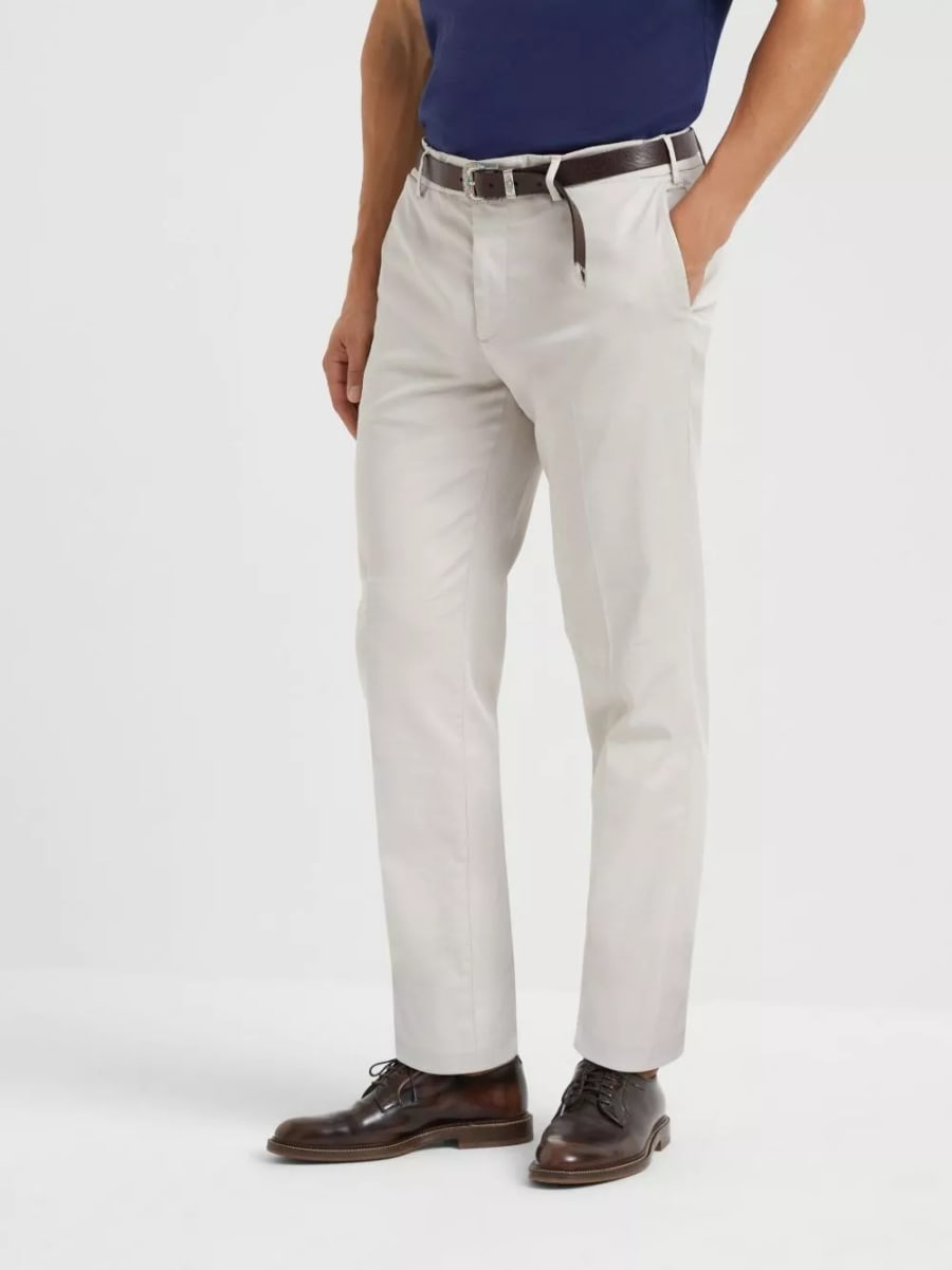 Brunello Cucinelli Pantaloni in cotone, view 4