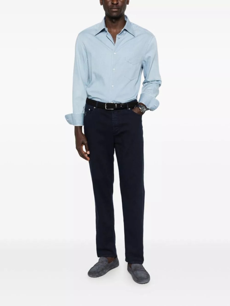 Brunello Cucinelli Camicia in cotone, view 2