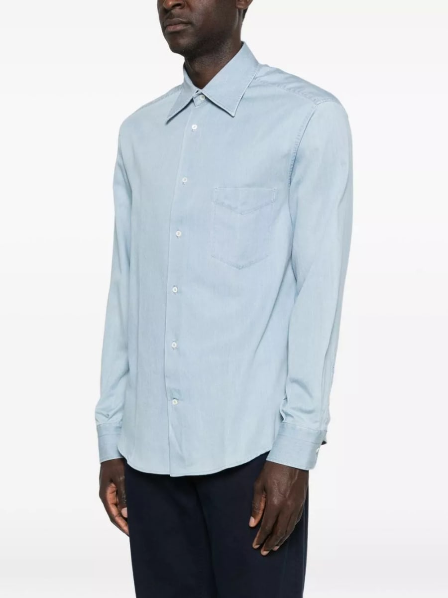 Brunello Cucinelli Camicia in cotone, view 3