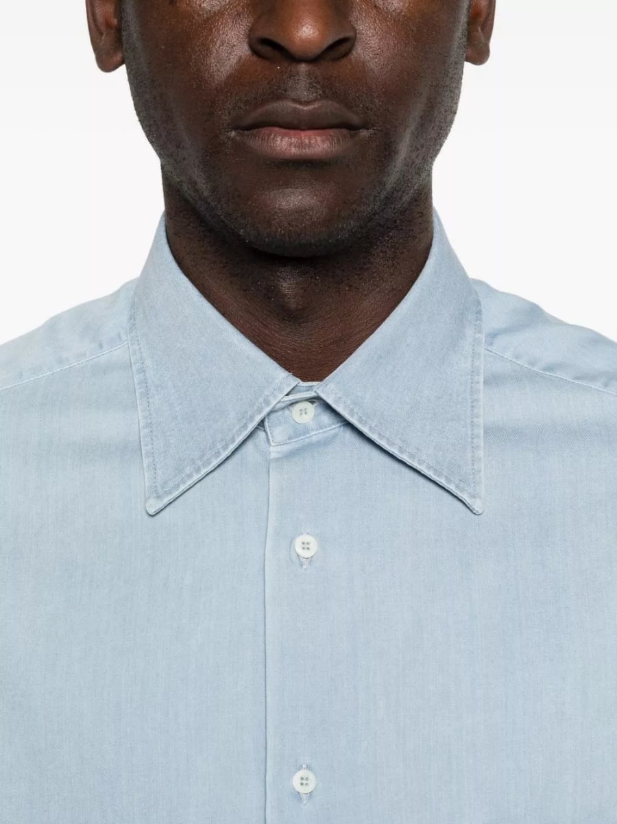 Brunello Cucinelli Camicia in cotone, view 4