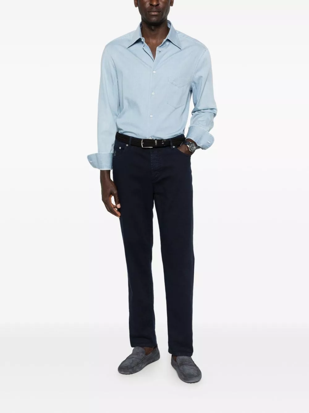 Brunello Cucinelli Camicia in cotone, view 2