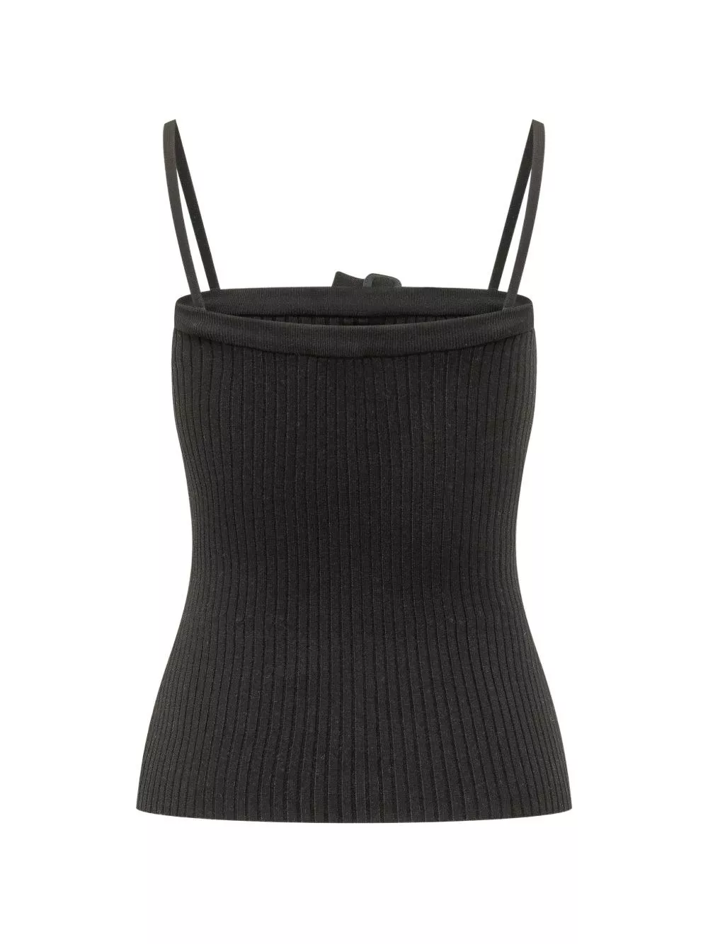 Courrèges Top in maglia a coste, view 2