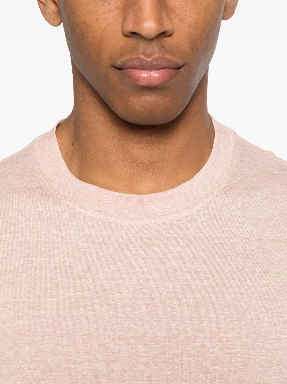 Brunello Cucinelli T-shirt in misto lino, view 2