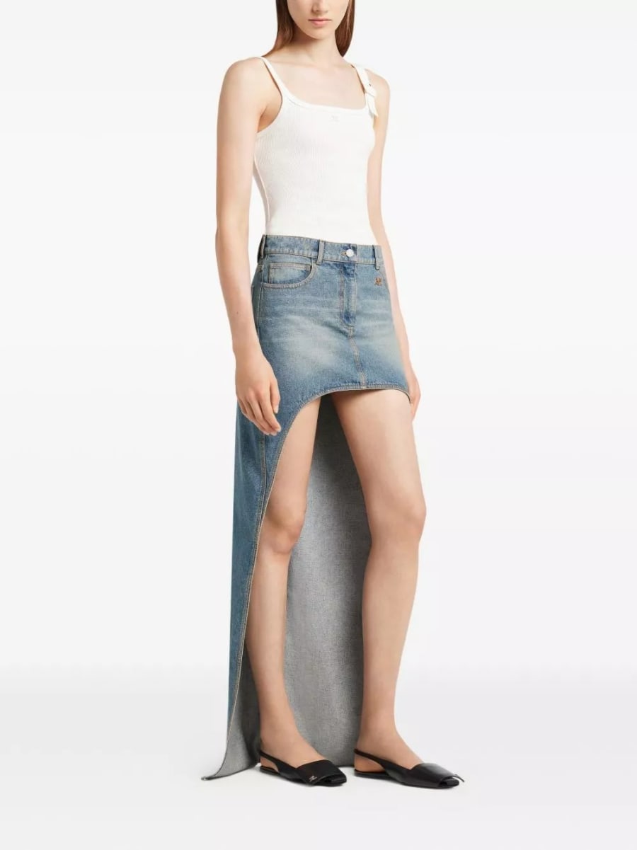 Courrèges Gonna in denim, view 3