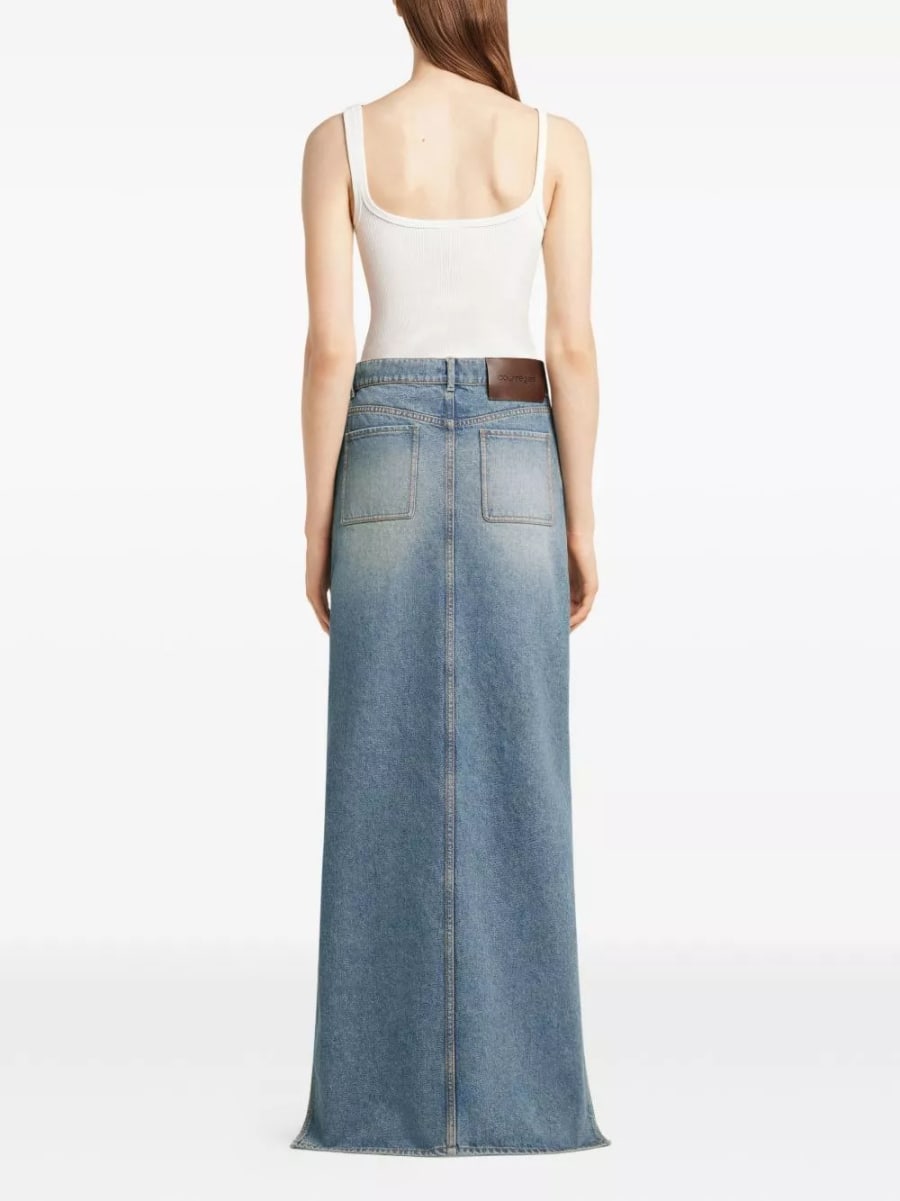 Courrèges Gonna in denim, view 4