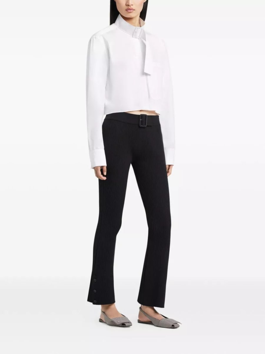 Courrèges Pantaloni in maglia a coste, view 2