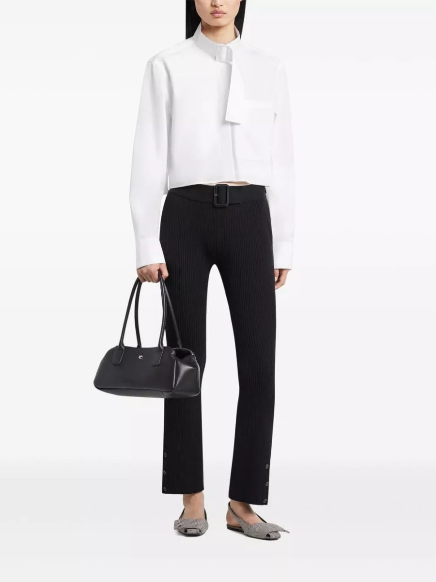 Courrèges Pantaloni in maglia a coste, view 4
