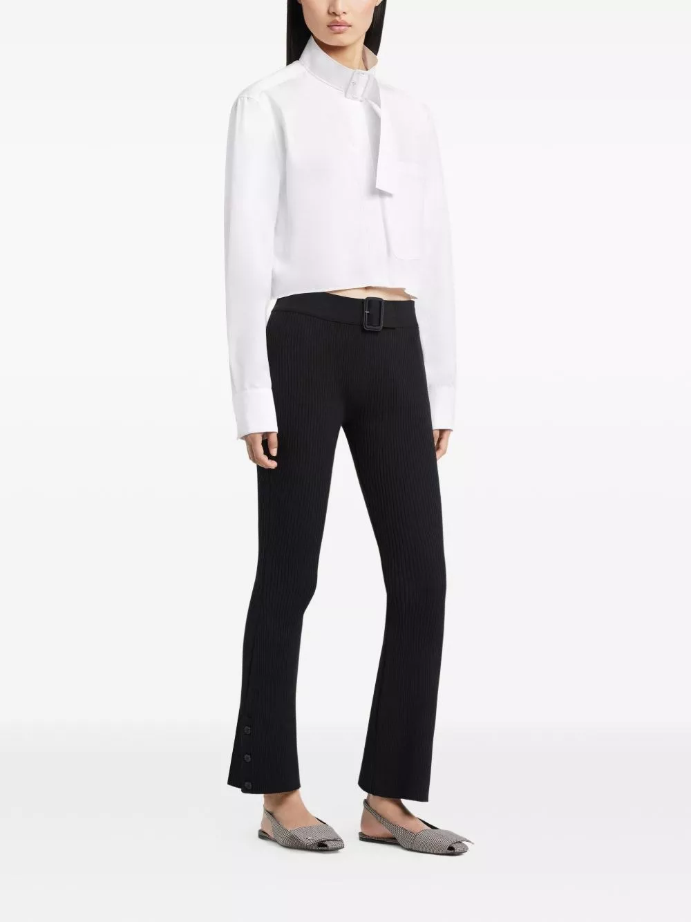 Courrèges Pantaloni in maglia a coste, view 2