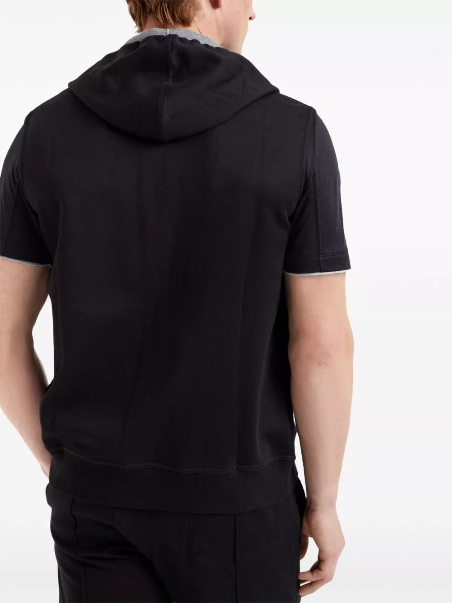 Brunello Cucinelli Hoodie senza maniche, view 4